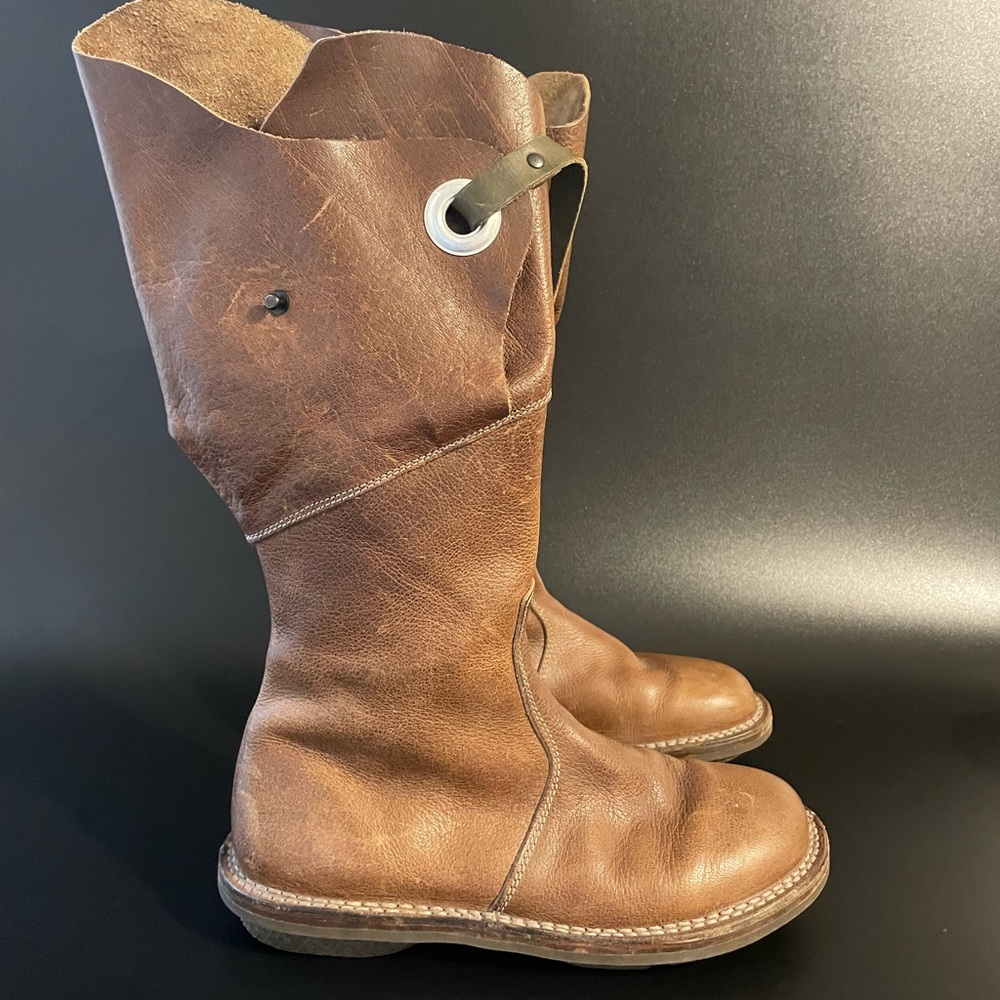 Trippen Warrior Crusader Brown Boots Comfort Leather Tall Sz: 39 | US 8